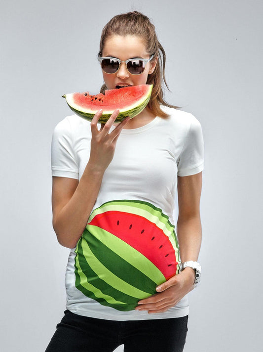 Mamagama - My Watermelon Bump T-shirt - Laadlee