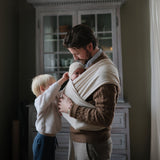 Mushie Baby Carrier Wrap Beige Melange - Laadlee