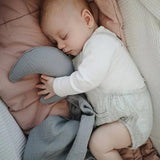 Mushie Lovey Blanket Moon Tradewinds - Laadlee