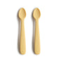 Mushie Silicone Baby Spoons Pale Daffodil - Laadlee