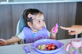 Marcus & Marcus - Silicone Palm Grasp Spoon & Fork Set - Willo - Laadlee