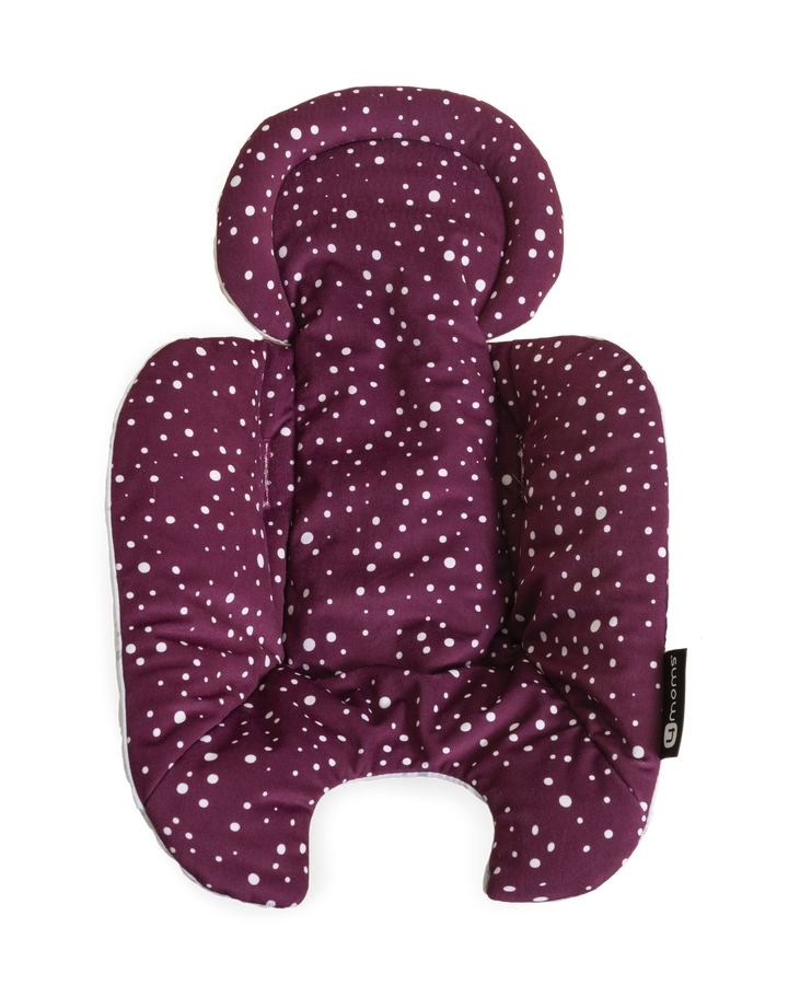 4moms Rockaroo 2.0 Newborn Insert - Maroon Plush - Laadlee
