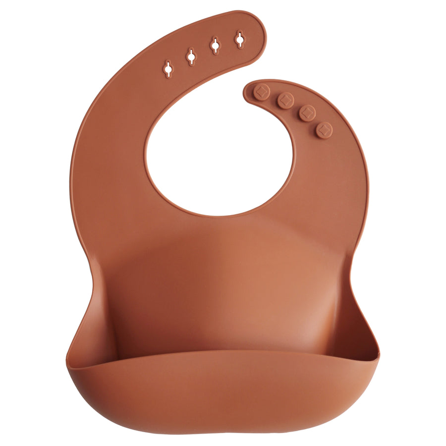 Mushie Silicone Bib Clay - Laadlee