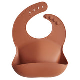 Mushie Silicone Bib Clay - Laadlee