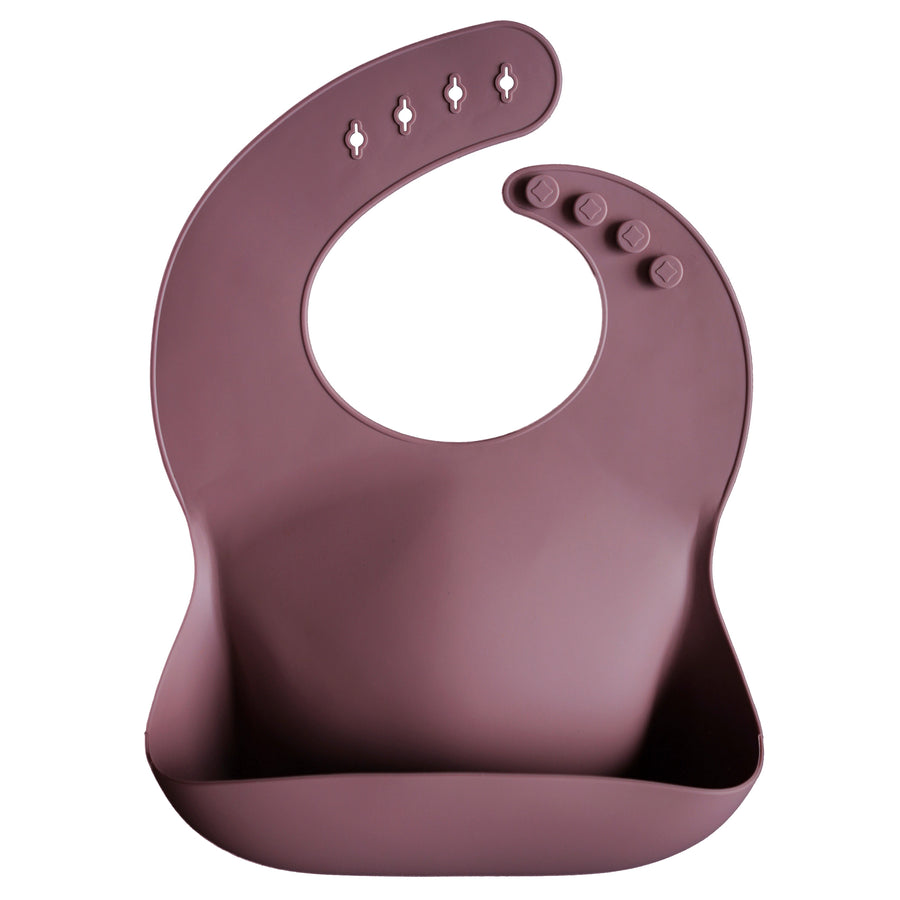 Mushie Silicone Bib Dusty Rose - Laadlee