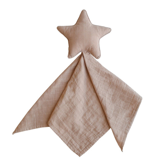 Mushie Lovey Blanket Star Natural - Laadlee