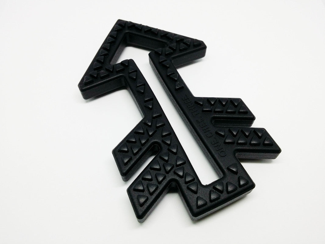 One.Chew.Three Arrow Silicone Teether - Black - Laadlee