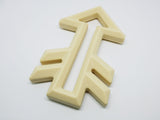One.Chew.Three Arrow Silicone Teether - Cream - Laadlee