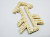 One.Chew.Three Arrow Silicone Teether - Cream - Laadlee
