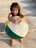 Petites Pommes 45cm Otto Beach Ball Charl/Fr Rose/Ox Green - Laadlee