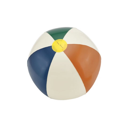 Petites Pommes 45cm Otto Beach Ball Tang/Can Blue/Ox Green - Laadlee