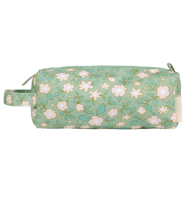 A Little Lovely Company Pencil Case - Blossoms Sage - Laadlee