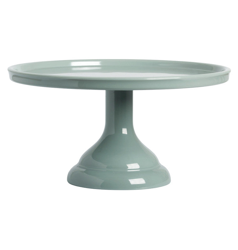 A Little Lovely Company Cake Stand Sage Small - Green - Laadlee
