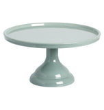 A Little Lovely Company Cake Stand Sage Small - Green - Laadlee