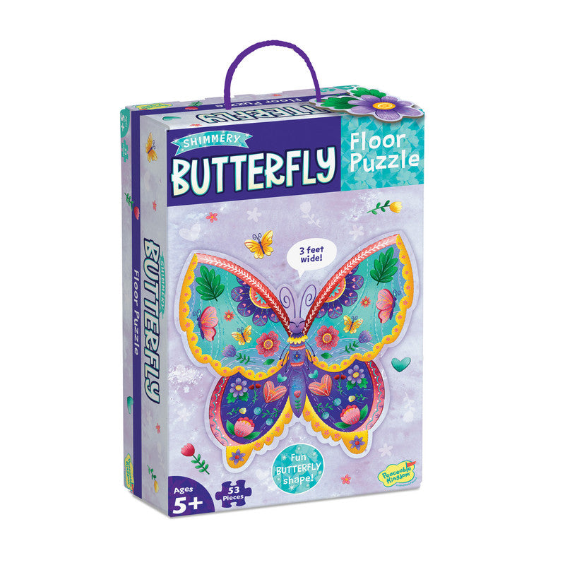 Peaceable Kingdom Butterfly Floor Puzzle - Laadlee