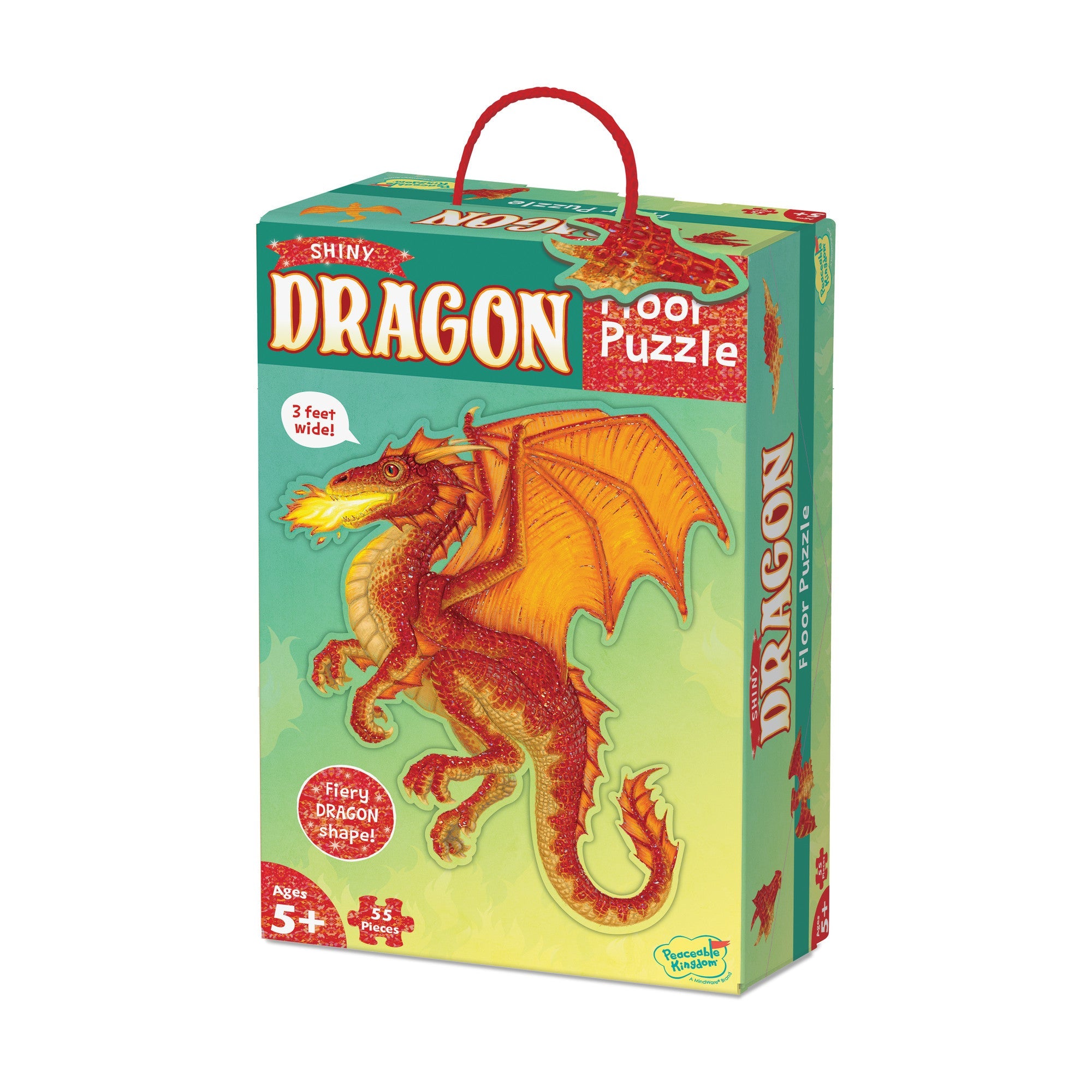 Peaceable Kingdom Floor Puzzle: Dragon - Laadlee