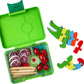 Yumbox 3 Compartment Snack Box - Lime Green - Laadlee