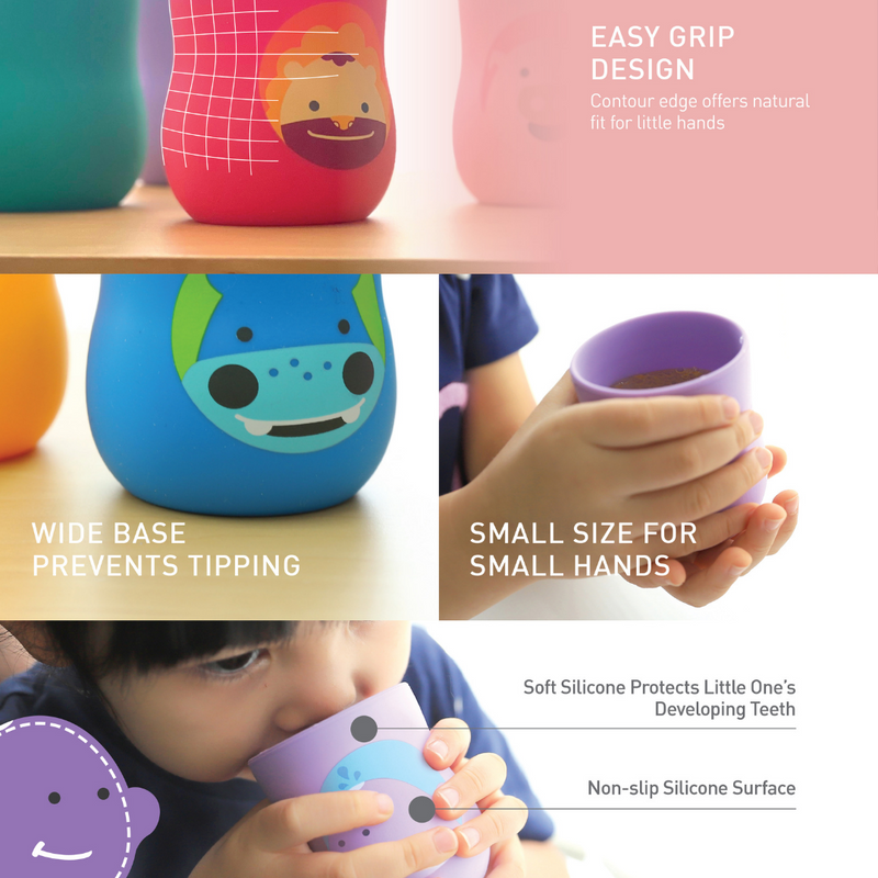 Marcus & Marcus - Silicone Baby Training Cup - Ollie - 120ml - Laadlee