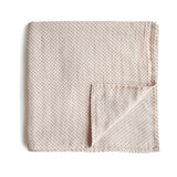 Mushie Swaddle - Caramel Polka Dots - Laadlee