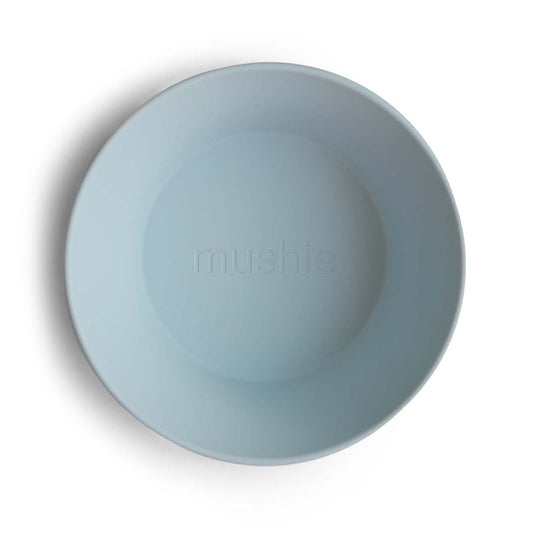 Mushie Dinner Bowl Round Powder Blue - Laadlee