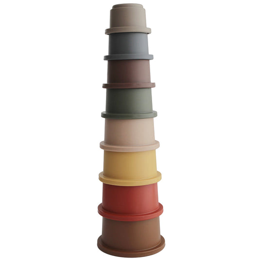 Mushie Stacking Cups Retro - Laadlee