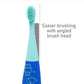 Marcus & Marcus - Silicone Reusable Toddler Toothbrush - Blue - Laadlee