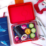 Yumbox 3 Compartment Polar Bear Lunch Box - Roar Red - Laadlee