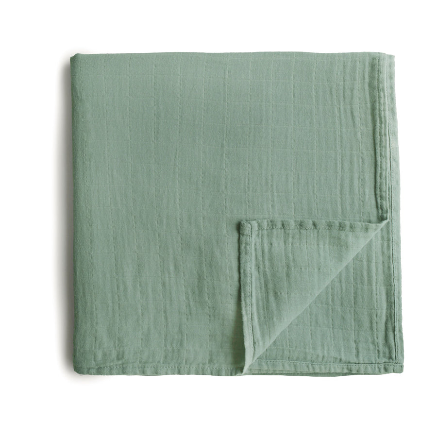 Mushie Swaddle Roman Green - Laadlee