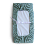 Mushie Changing Pad Cover Roman Green - Laadlee