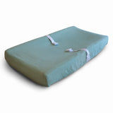 Mushie Changing Pad Cover Roman Green - Laadlee