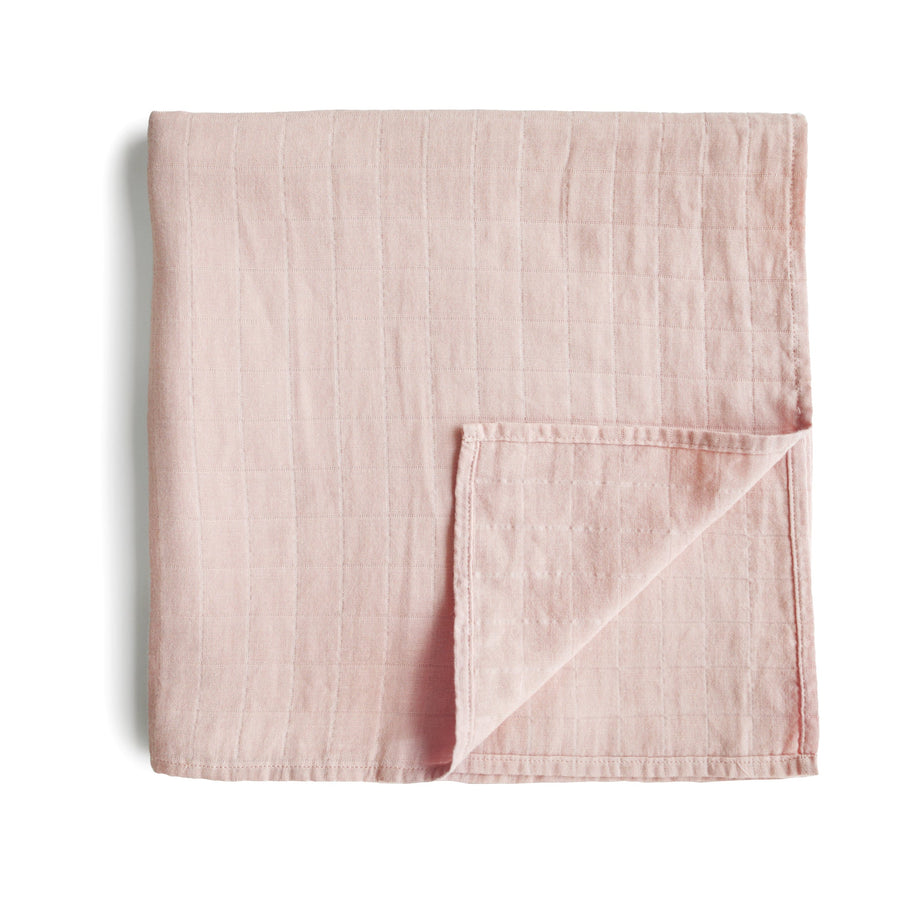 Mushie Swaddle Rose Vanilla - Laadlee