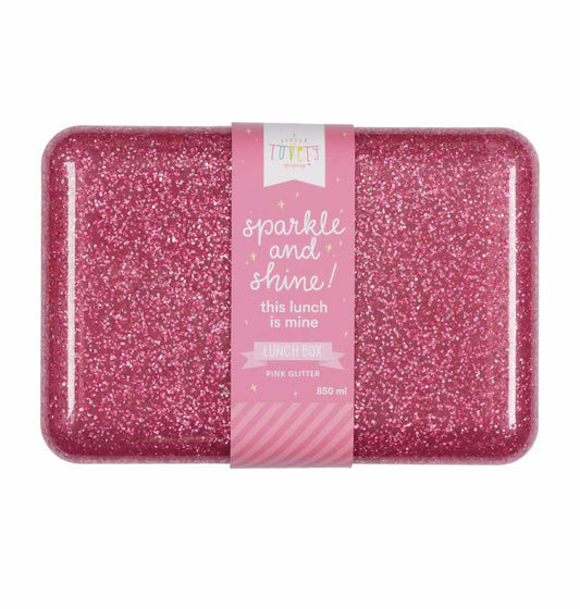 A Little Lovely Company Lunch Box - Pink Glitter - Laadlee