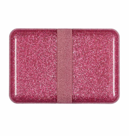 A Little Lovely Company Lunch Box - Pink Glitter - Laadlee