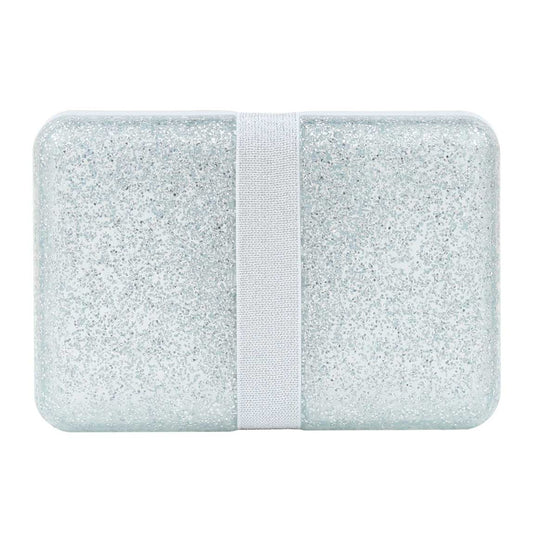 A Little Lovely Company Lunch Box - Silver Glitter - Laadlee