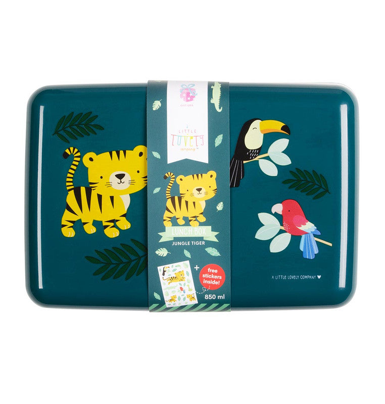 A Little Lovely Company Lunch Box - Jungle Tiger - Laadlee