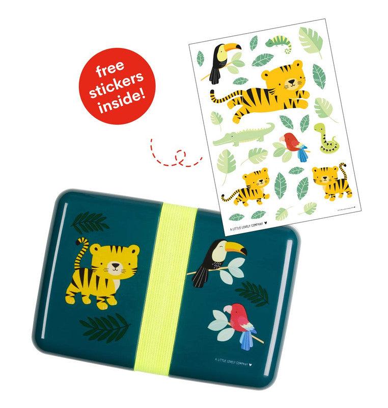 A Little Lovely Company Lunch Box - Jungle Tiger - Laadlee