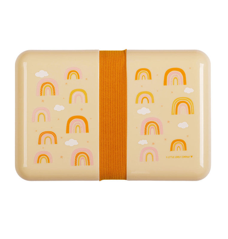 A Little Lovely Company Lunch Box - Rainbows - Laadlee
