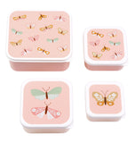 A Little Lovely Company Lunch & Snack Box Set - Butterflies - Laadlee