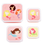 A Little Lovely Company Lunch & Snack Box Set - Mermaids - Laadlee
