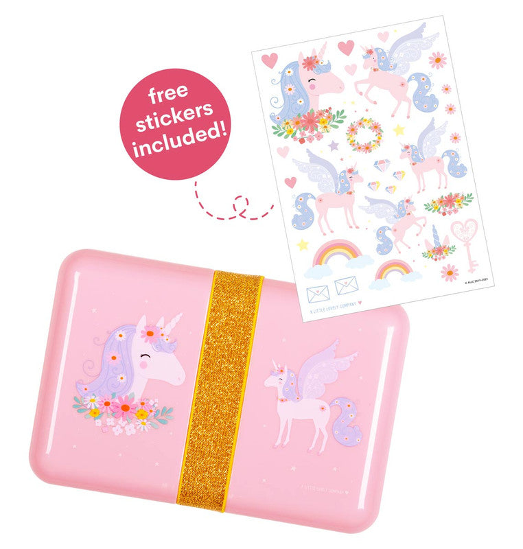 A Little Lovely Company Lunch Box - Unicorn - Laadlee