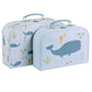 A Little Lovely Company Suitcase - Set of 2 - Ocean - Laadlee
