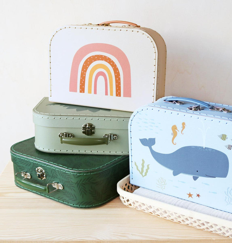 A Little Lovely Company Suitcase - Set of 2 - Rainbows - Laadlee