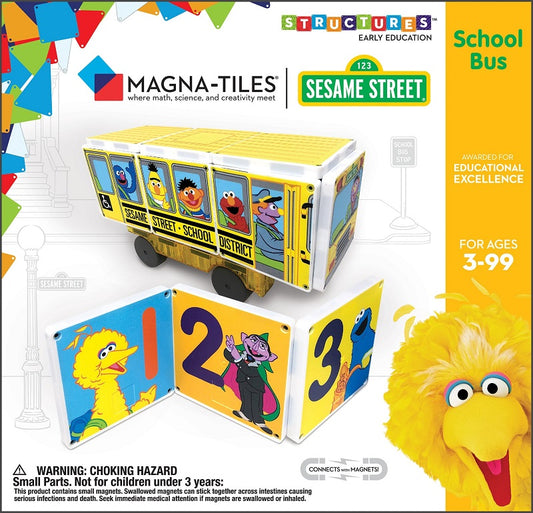 Magna-Tiles Structures Sesame Street School Bus - Laadlee