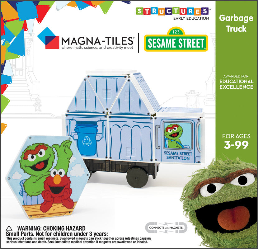 Magna-Tiles Structures Garbage Truck - Laadlee