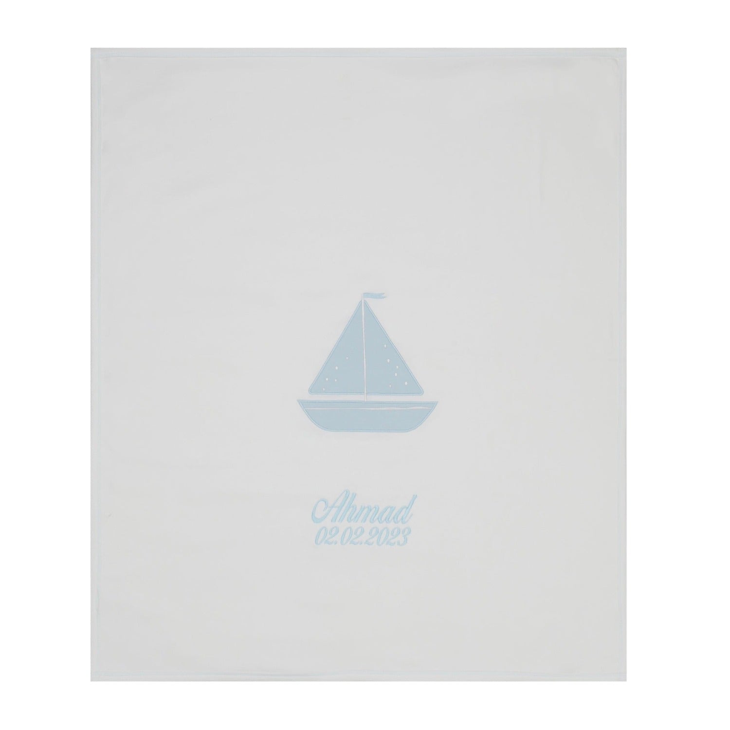 Little IA Organic Cotton Sailboat Blanket - Laadlee