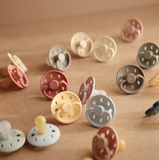 Frigg Moon Phase Latex Baby Pacifier 6M-18M, 1Pack, Powder Blush - Size 2 - Laadlee
