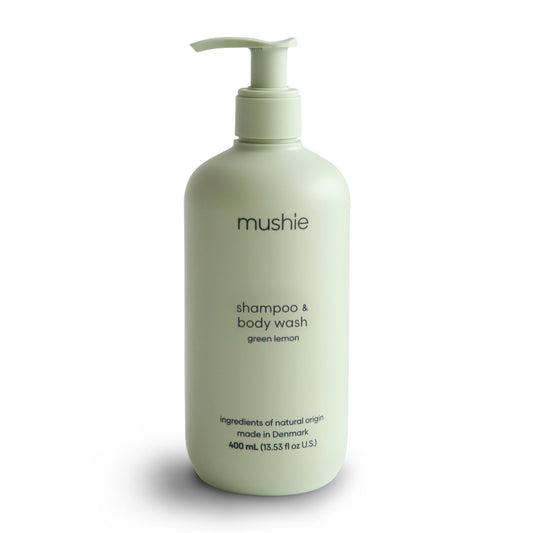 Mushie Baby Shampoo & Body Wash Green Lemon - 400ml - Laadlee