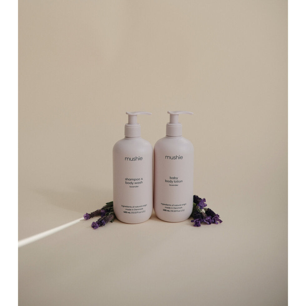 Mushie Baby Shampoo & Body Wash Lavender - 400ml - Laadlee