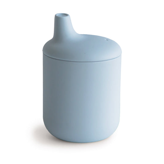Mushie Silicone Sippy Cup Powder Blue - Laadlee