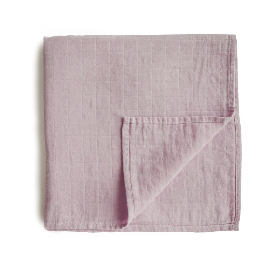 Mushie Swaddle Soft Mauve - Laadlee